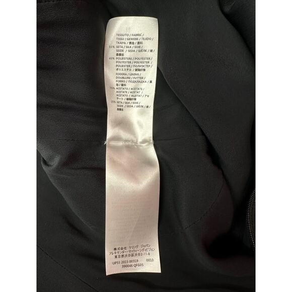 Alexander McQueen Brocade Black Green Cocktail Fit Flare Mini Dress Sz 38 US XS - Picture 13 of 16